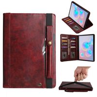 Case Compatible with Galaxy Tab S6, Lyperkin Foldable Leather Shock-Proof Stand Case Cover with Card Slot & Pen Holder for Samsung Galaxy Tab S6 T860/T865, 10.5inch
