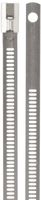 BAND-IT AE6019 316 Stainless Steel Multi Lok Cable Tie, 0.27" Width, 6" Length, 1.3" Maximum Diameter, Bag of 100