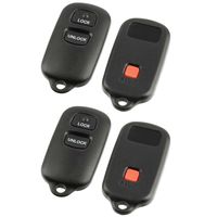 Key Fob Keyless Entry Remote Shell Case & Pad fits Toyota 1999-2001 Camry / 2003-2008 Corolla / 1998-2003 Sienna / 1999-2003 Solara, Set of 2