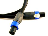 Conquest Sound NS4 25 25-Foot 4 Pole Speakon Cable Gepco 13 Gauge 4 Conductor Wire and Neutrik NL4FX