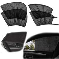 4 Pack Car Side Window Sun Shade, Car Sun Shade Blocking Car Mosquito Net for Baby - Car Side Rear Sun Shade with UV Rays Protection, Fit Most of Vehicle - 2 Pack for Front Window and 2 Pack for Back