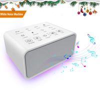 Da-upup White Noise Machine Portable USB, Sound Therapy Machine, Baby Sound Machine, with 8 Soothing Natural Sounds, 3 Timer, and Background Night Light (White)