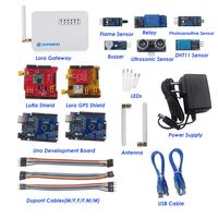 Dragino 915MHZ LoRa IoT Development Kit LG01-P LoRa Gateway WiFi LAN LoRa Shield LoRa GPS Shield with Power Supply Adapter for Home Automation Security System Monitoring Control