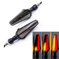 Cynemo Motorcycle Flowing Led Turn Signal Lights Blinkers Front Rear Indicators for Motorbike Yamaha Scooter Harley Cruiser Honda Kawasaki BMW Suzuki(1Pair,Pack of 2)