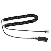 QD Adapter HIS Cable is Compatible with All Plantronics Headsets - Connects to Avaya IP 1608, 1616, 9601, 9608, 9611, 9611G, 9620, 9620C, 9620L, 9621, 9630, 9631, 9640, 9641, 9650, 9670