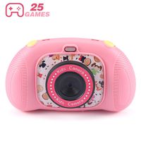 Fede Kids Digital Camera with 25 Games, Rechargeable Selfie Camera for Boys and Girls,Digital Child Camcorder with 2.4 inches Screen,HD 8MP/1080P Dual Lens,Shockproof Cameras with 32GB TF Card