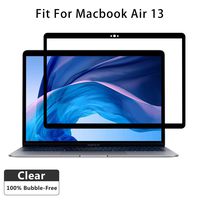 2 Pack Clear Screen Protector Compatible for 2019 Newest MacBook Air 13 with Touch ID Version A1932 with Anti-fingerprint Bubble Free Crystal Clear