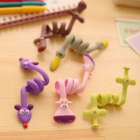 9Pcs/Lot Cute Cartoon Kawaii Mobile Phone USB Cable Fastener Button Organizer Wire headset Holder line Winder bag clip decro