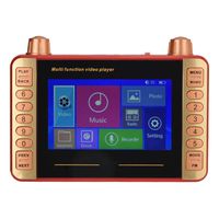 fosa 4.3in Portable HD Digital Radio TF Card U Disk Radio, Multifunctional Mini Pocket USB Video Player FM Radio with Bold Antenna for Old Student Study