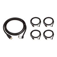 Buyer's Point HDMI Keystone Cable, 6ft (1.8m) 28 AWG, with Ethernet Female-Male (5, 90 Degree)