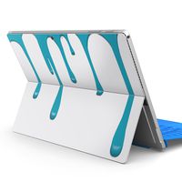 igsticker Ultra Thin Premium Protective Back Stickers Skins Universal Tablet Decal Cover for Microsoft Surface Pro 4/ Pro 2017/ Pro 6(2018) 007422 Green　Blue　Ink　Paint