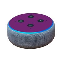 MightySkins Skin Compatible with Amazon Echo Dot (3rd Gen) - Solid Purple | Protective, Durable, and Unique Vinyl Decal Wrap Cover | Easy to Apply, Remove, and Change Styles | Made in The USA