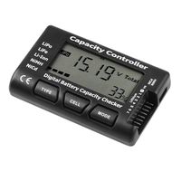 Digital Battery Capacity Tester, Battery Capacity Voltage Checker Controller Tester with LCD for LiPo LiFe Li-ion NiMH Battery