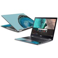 MightySkins Skin Compatible with Acer Chromebook Spin 13 (2018) - Blue Agate | Protective, Durable, and Unique Vinyl Decal wrap Cover | Easy to Apply, Remove, and Change Styles | Made in The USA