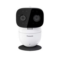 Panasonic Video Baby Monitor with Remote Pan/Tilt/Zoom, Extra Long Audio/Video Range, 2 Way Talk and Lullaby or Noises - KX-HNC301W (White)