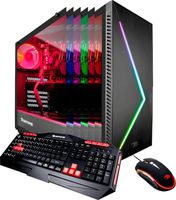 iBUYPOWER - Desktop - Intel Core i7-16GB Memory - NVIDIA GeForce RTX 2080-1TB Solid State Drive - Black/Gray - Windows 10