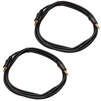 Seismic Audio SA-iE6-2Pack 6-Inches Stage and Studio Patch Cable