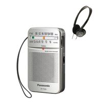 Panasonic RF-P50 Pocket AM/FM Radio, Silver with Headphone