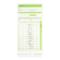 100 uPunch Time Cards for HN3000