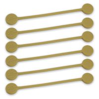 TwistieMag Strong Magnetic Twist Ties - Life's a Beach Collection - Tan 6 Pack - Super Powerful Unique Solution for Cable Management, Hanging & Holding Stuff, Fidgeting, Or Just for Fun!