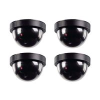 Fake Dummy Camera 4Pack,CCTV Waterproof Realistic Surveillance Security Dome Camera for Outdoor and Indoor,Save You a Lot of Cost