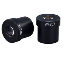 OMAX 2 WF25X Widefield Eyepieces for Stereo Microscopes 30.0mm
