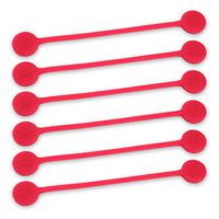 TwistieMag Strong Magnetic Twist Ties - The Pretty in Pink Collection - Hot Pink 6 Pack - Super Powerful Unique Solution for Cable Management, Hanging & Holding Stuff, Fidgeting, Or Just for Fun!