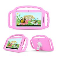 7" Kids Tablet, Android 9.0, Quad core, 2GB RAM + 16GB ROM, Safety Eye Protection Screen, Per-Installed iWawa APP, Parental Control, 0.3+2.0MP Dual Camera, 2650mAh, Free Silicone case (Pink)
