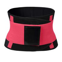 Waist Trainer Belt Postpartum Belly Wrap Weight Loss Workout Fitness Slimmer Trimmer Body Shaper Sport Girdle Belt(Watermelon Red,M)
