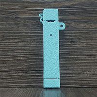 SC-Mart Texture Silicone Case v2 for JUUL, Compatible with Juul V2 Pen (TFblue)