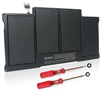 HUSAN New Laptop Battery Compatible with MacBook Air 13'' A1466 (Mid 2012, Mid 2013, Early 2014, Early 2015) A1369 (Late 2010, Mid 2011 Version), fits A1496 A1405 A1377 (Black)