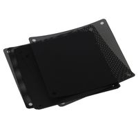 BQLZR 120mm PVC Black PC Cooler Fan Dust Filter Dustproof Case Cover Computer Mesh Pack of 10