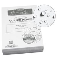 Rite in the Rain Weatherproof Bulk Copier Paper, 8 1/2" x 11", 32# White, 500 Sheet Pack (No. 328511)