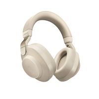 Jabra Elite 85h Wireless Noise-Canceling Headphones, Gold Beige - Over Ear Bluetooth Headphones Compatible with iPhone and Android - Built-in Microphone, Long Battery Life - Rain and Water Resistant