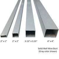 4"x4" Electriduct Solid Wall Wire Duct - 10 Sticks (Full Case) - Total Feet: 66FT - White