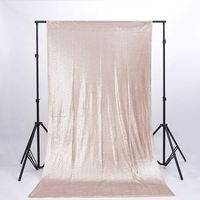 ShiDianYi Sequin Backdrop 8FTx8FT Champagne Cool Photography Backdrops for Party/Brithday/Wedding Shower Curtain Set -190524E (8FTx8FT, Champagne)
