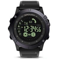 SPOVAN Men's Sports Bluetooth Smart Watch Water Resistant Pedometer Calorie Counter Distance for Android and iOS