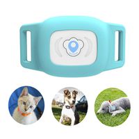 BARTUN GPS Pet Tracker, Cat Dog Tracking Device with Unlimited Range (Blue)