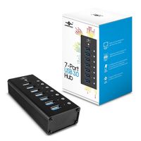 Vantec Aluminum 7-Port USB 3.0 Hub with Power Adapter (UGT-AH700U3)