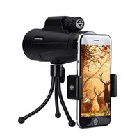 Monocular Telescope, 12X50 High Power Prism Monocular Scope with Smartphone Adapter Tripod Holder for Bird Watching, Hunting, Hiking Sports etc