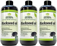 Herbal Secrets Black Seed Oil Natural Dietary Supplement - Cold Pressed Black Cumin Seed Oil from Nigella Sativa - 16 oz Bottle (3 Pack)
