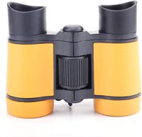 ASEEBY Binoculars for Kids Bird Watching Educational Learning Birthday Presents Gifts for Outdoor Hiking Play Toys for Boys and Girls 4x30mm (Orange)