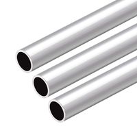 uxcell 6063 Aluminum Round Tube 300mm Length 15mm OD 13mm Inner Dia Seamless Aluminum Straight Tubing 3 Pcs