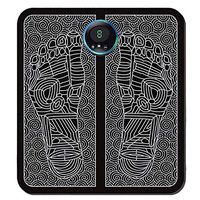 JERKEY Foot Massager, Portable Electric Massage Folding Mat with 6 Massage Modes, EMS Foot Massage Mat Promoting Blood Circulation Muscle Pain Relief,Charging