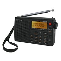 C Crane CC Skywave AM, FM, Shortwave, Weather and Airband Portable Travel Radio with Clock and Alarm (Renewed)