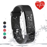  Zwirelz Fitness Tracker HR, Activity Tracker Watch with Heart Rate Monitor, Waterproof Smart Fitness Band with Step Counter, Calorie Counter, Pedometer Watch for Kids Women and Men (Black)