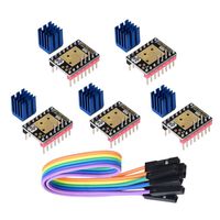 BIGTREETECH 3D Printer Part Stepstick Mute TMC2208 V3.0 Stepper Motor Driver with Heatsink for SKR V1.3 MKS GEN L Ramps 1.4/1.5/1.6 3D Printer Control Board(Pack of 5pcs) (Step/DIR Mode)