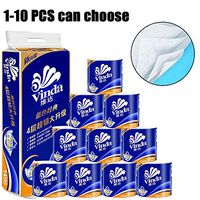 PARTY LADY Home Toilet Paper Paper Towel Roll 138x100mm/Sheet 4-Ply Toilet Paper 10