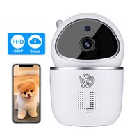 Doenssi Wireless Security Camera 1080P HD IP Indoor WiFi Pan/Tilt Camera with Night Vision Motion & Sound Detection Two Way Audio MicroSD Cloud Storage for Baby, Pet, Elder, Home Surveillance
