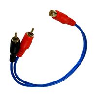 Bass Rockers RCA Y-Splitter Cable (1 Female to 2 Male) - RC2M1F